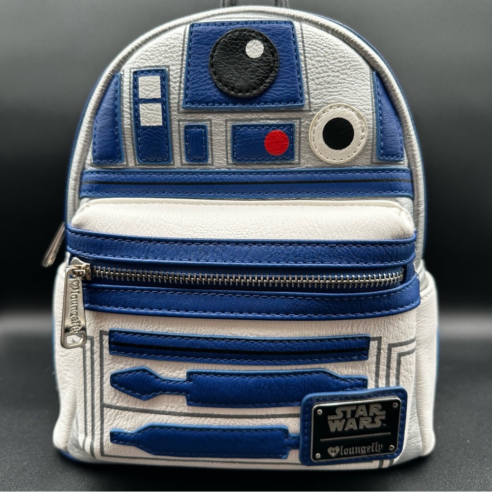 Loungefly Disney Star Wars R2-D2 OG HEART LOGO Mini Backpack